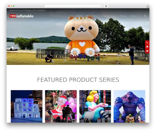 Sports WordPress theme - www.yesinflatable.com
