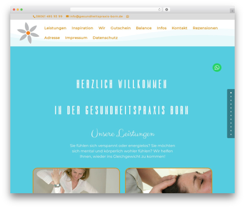 Simple Webchat (quick-whatsapp) free WordPress plugin - gesundheitspraxis-born.de