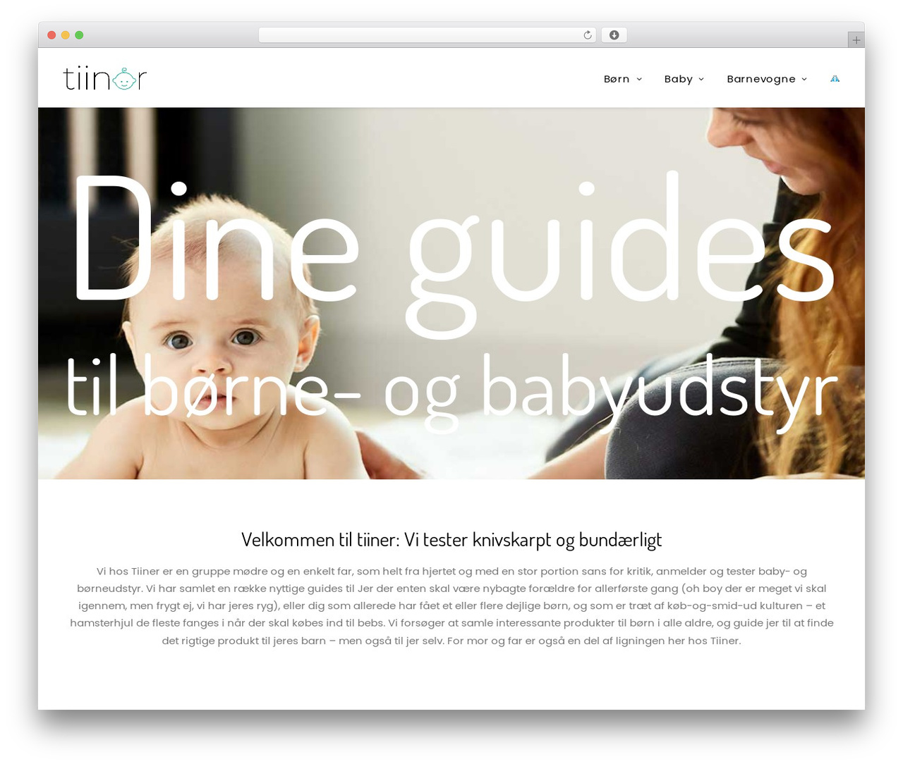 Uncode WordPress theme design - tiiner.dk