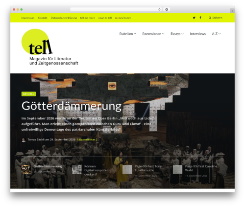 WordPress theme Paperback - tell-review.de