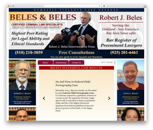 WordPress theme Beles Bones 2016 - thedomesticviolencelawyers.com