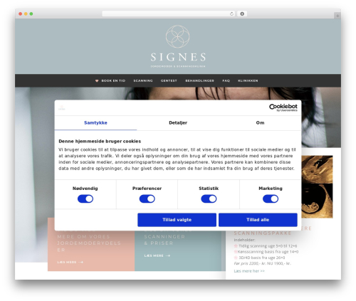 WordPress theme Divi - signesscanningsklinik.dk