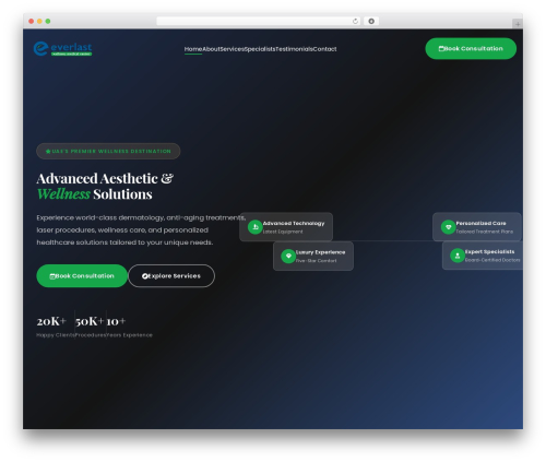 WordPress theme Doctery - everlastwellness.com