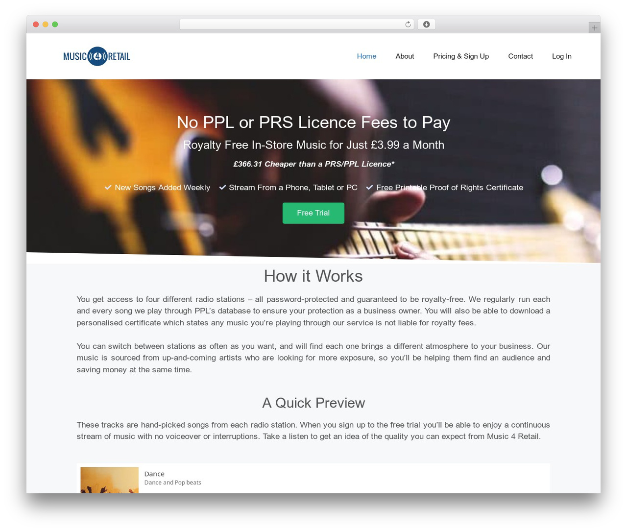 WordPress theme GeneratePress - music4retail.co.uk
