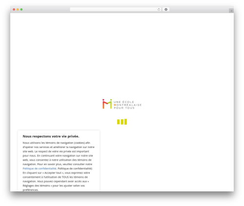 WordPress theme Idea - ecolemontrealaise.info