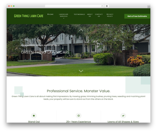 WordPress theme Studius - greenthinglawncare.com