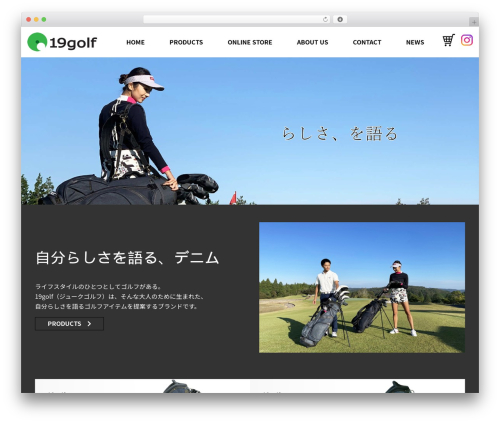 WordPress website theme 株式会社ジューク様 - 19golf.com