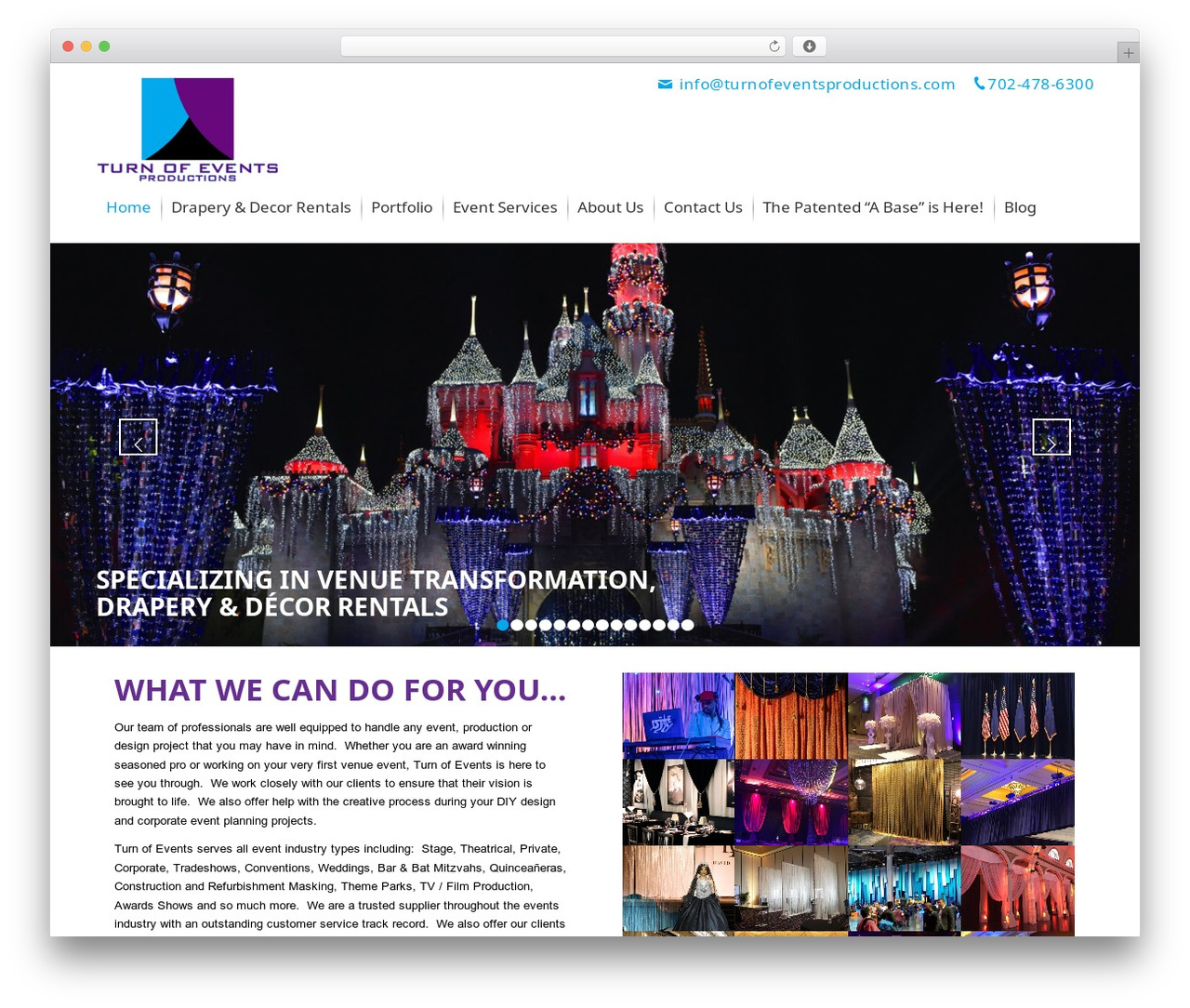 Turn of Events WordPress theme - turnofeventsproductions.com Turn of Events WordPress theme - turnofeventsproductions.com