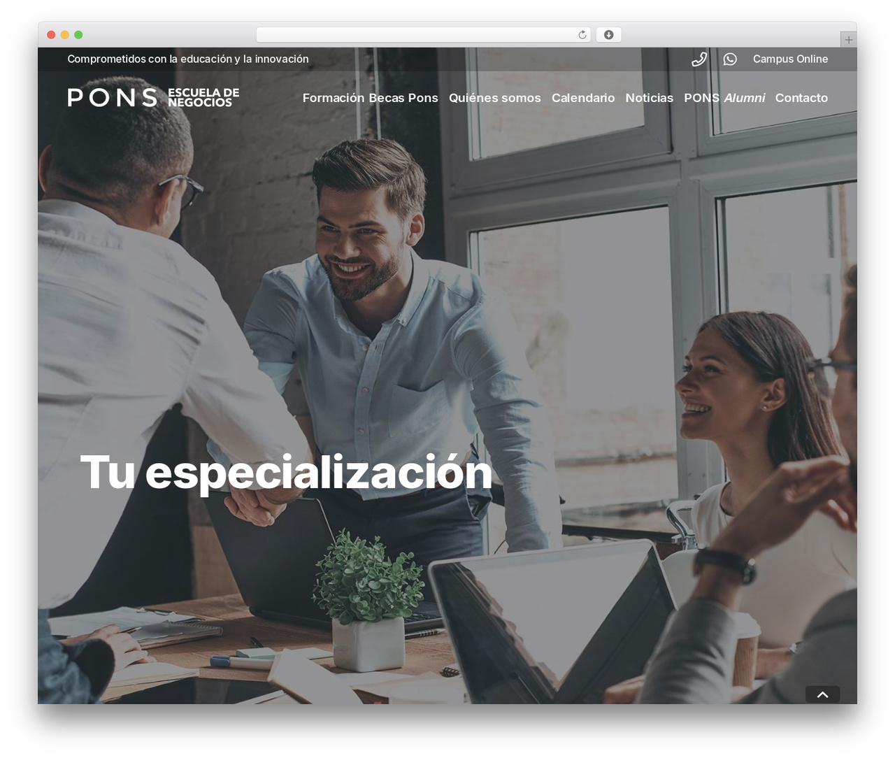 Impreza theme WordPress - ponsescueladenegocios.com Impreza theme WordPress - ponsescueladenegocios.com