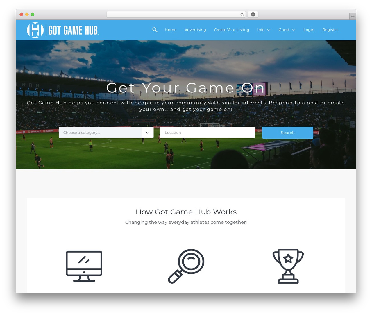 Listify WP theme - gotgamehub.com