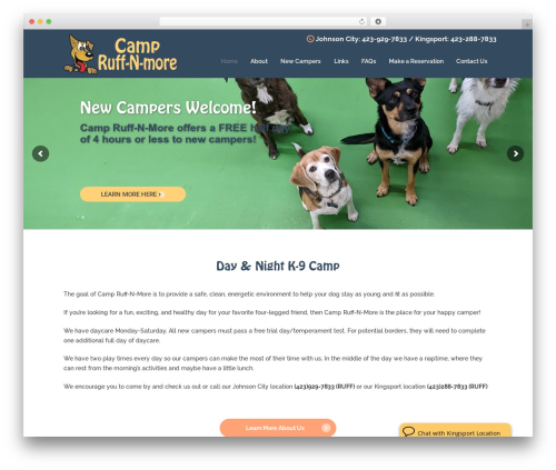 Pet WordPress theme - campruffnmore.com
