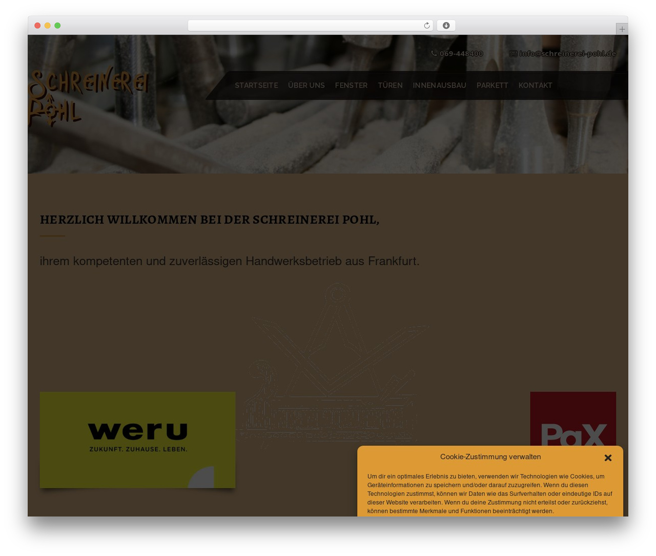 Theme WordPress Carpenter - schreinerei-pohl.de