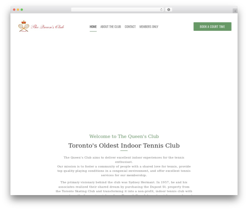 Triompher WordPress theme - queensclub.ca