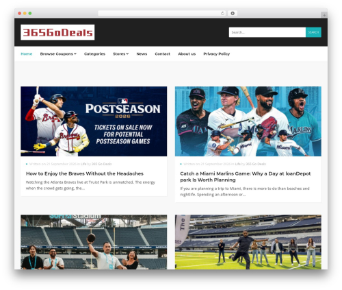 WordPress theme Couponis - 365godeals.com