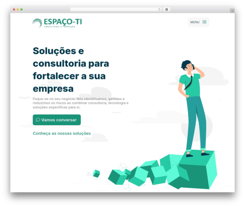 WordPress theme Divi - espaco-ti.pt