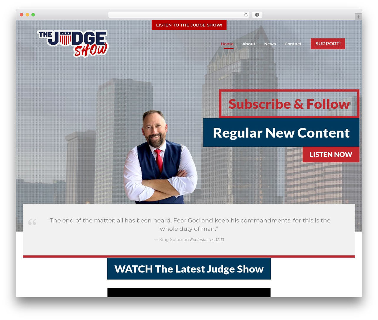 WP theme Lambda - thejudgeshow.com