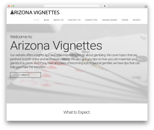 You WordPress theme - arizonavignettes.com