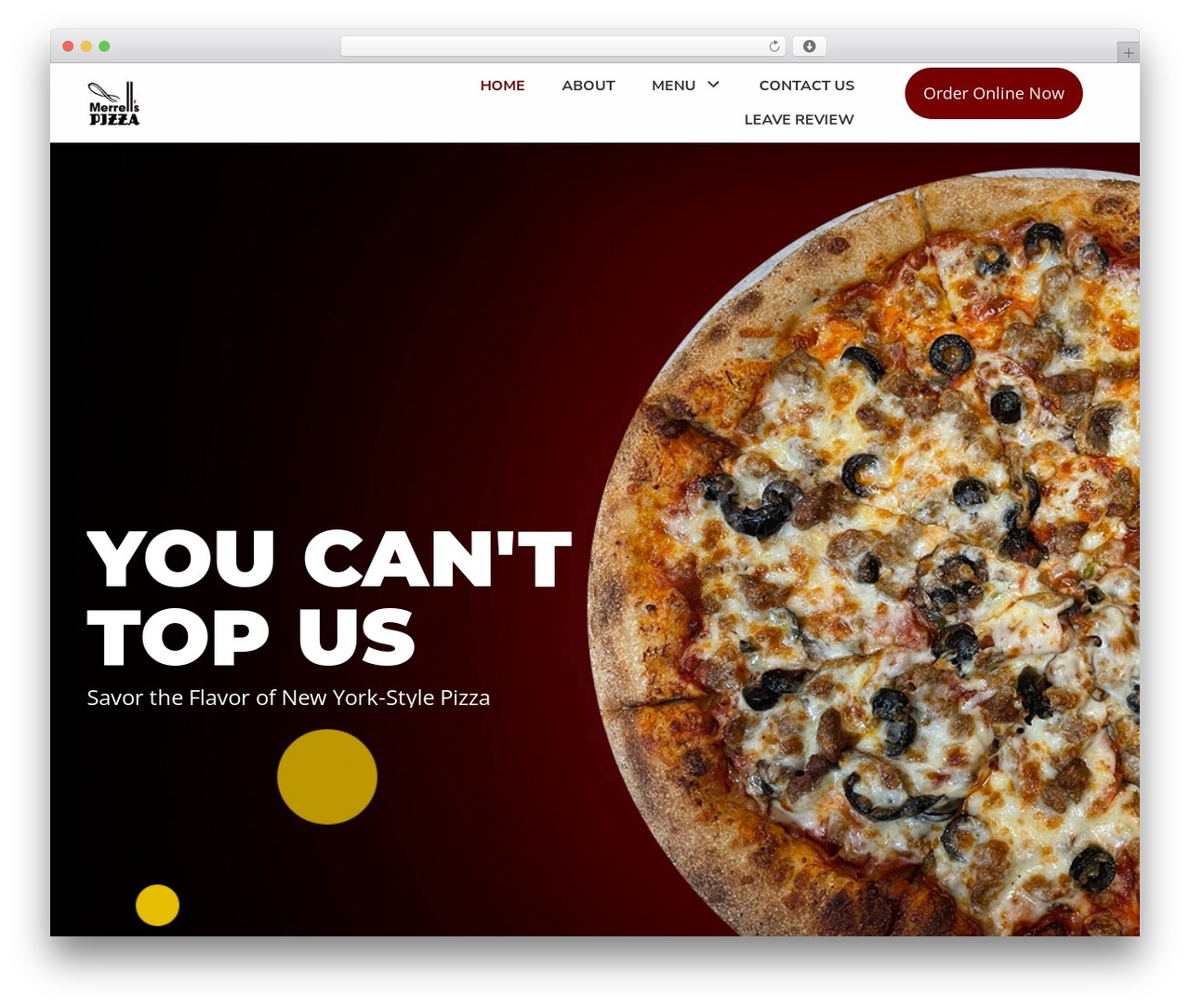 Beaver Builder Theme theme WordPress - merrellspizza.com