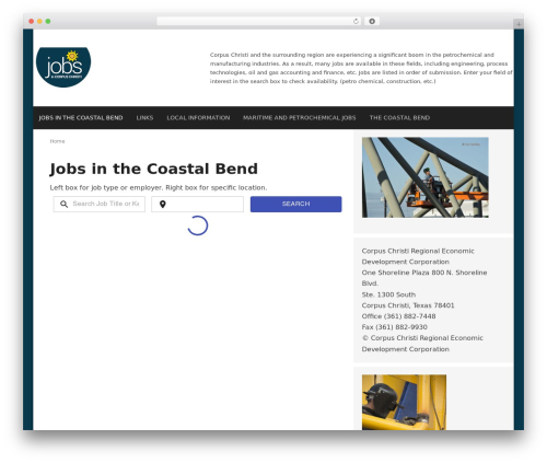 Diligent WordPress theme - jobsincorpuschristi.com