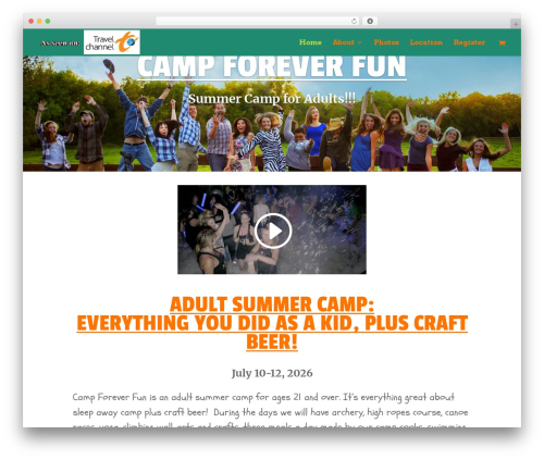 Divi theme WordPress - campforeverfun.com