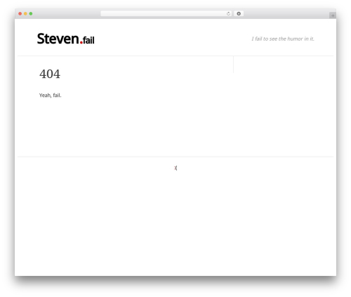 Hellish Simplicity WordPress theme - steven.fail Hellish Simplicity WordPress theme - steven.fail