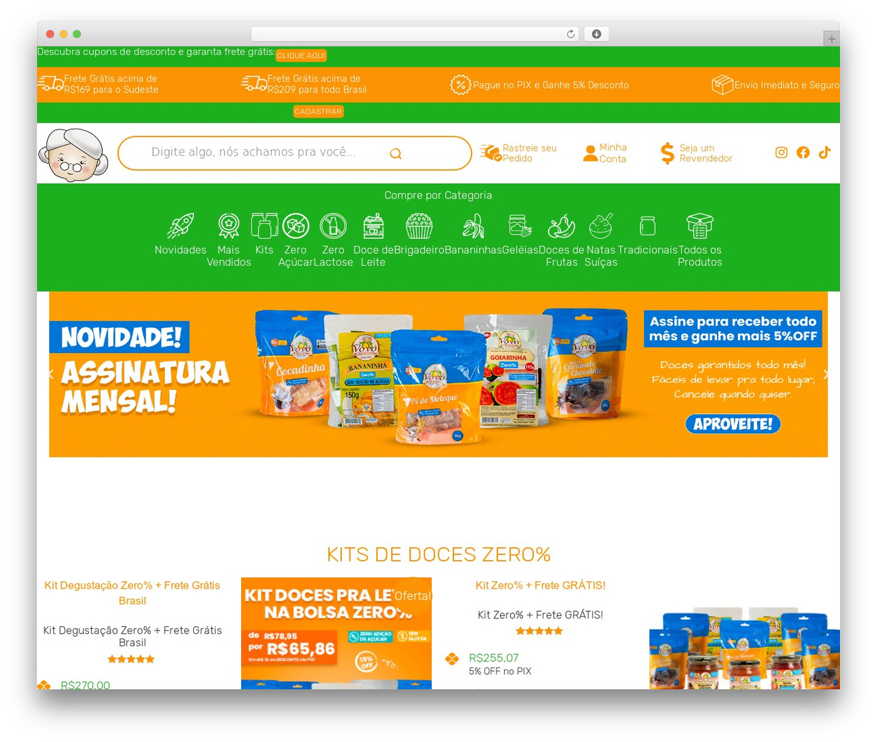 Hello Elementor WordPress theme - docesvovo.com.br