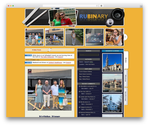 Rubinary WordPress theme - rubinary.com