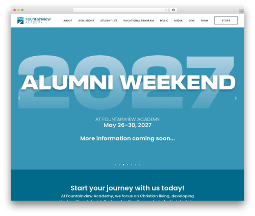 Uncode WordPress theme - fountainviewacademy.ca