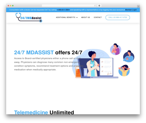 WordPress theme Pro - 247mdassist.com