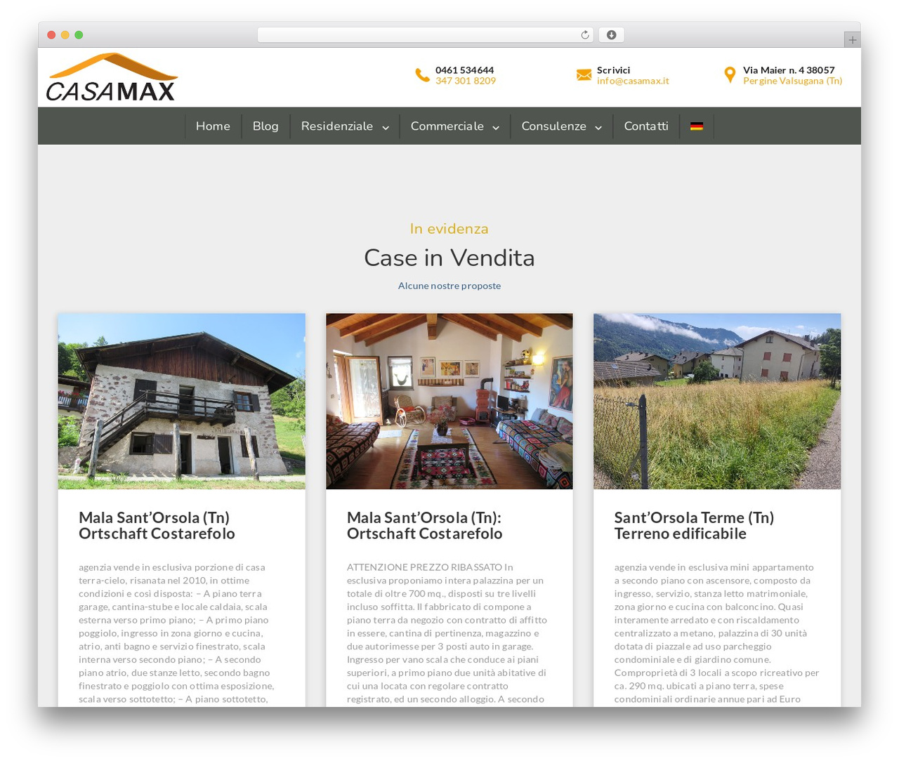 WordPress theme Visual Composer Starter - casamax.it