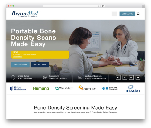 Zephyr WordPress page theme - beammed.com