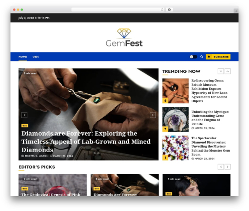 ChromeNews WordPress theme free download - gemfest.com.au