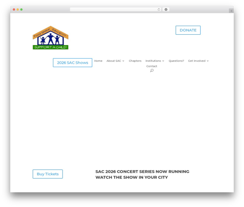 Divi WordPress theme - supportachildusa.org