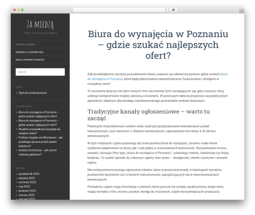 Flat WordPress theme - xn--zamiedz-v4a.pl