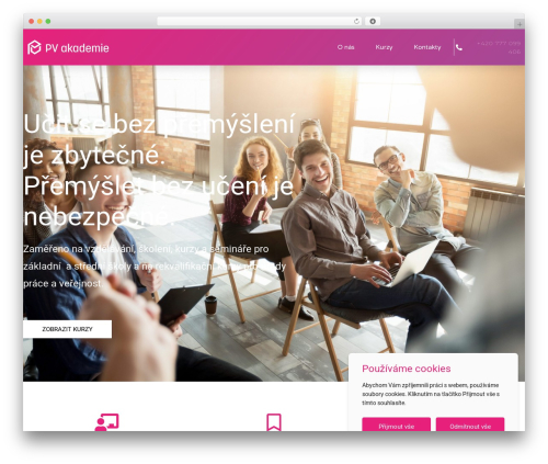 Im cookie bar WordPress plugin - pvakademie.cz