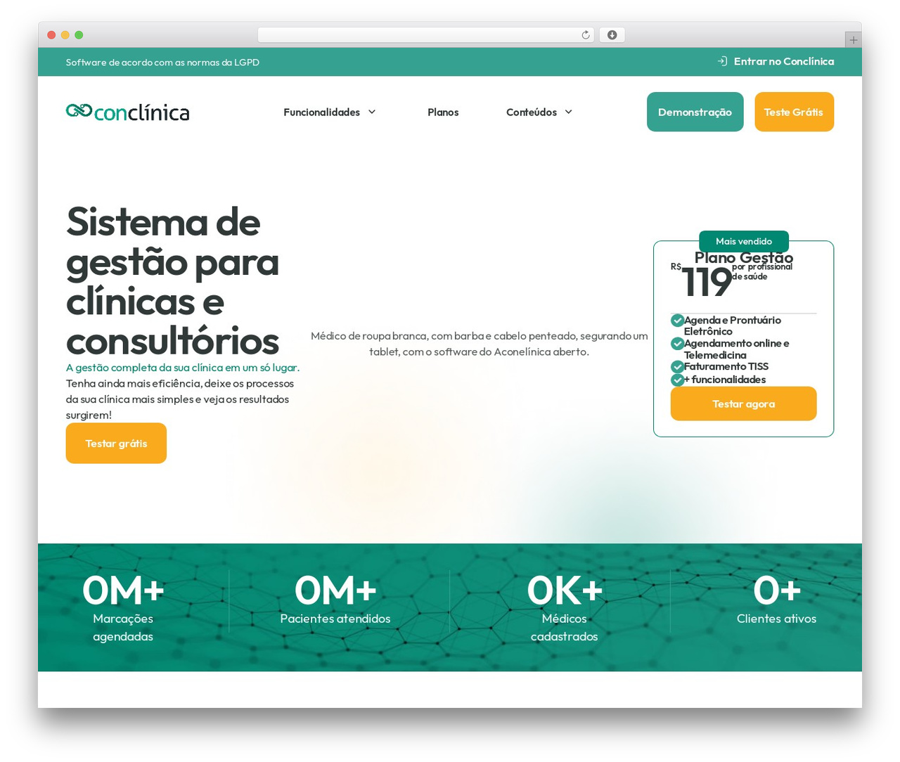 Hello Elementor WordPress theme - conclinica.com.br