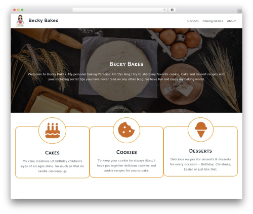 Kadence WordPress theme - beckybakes.net