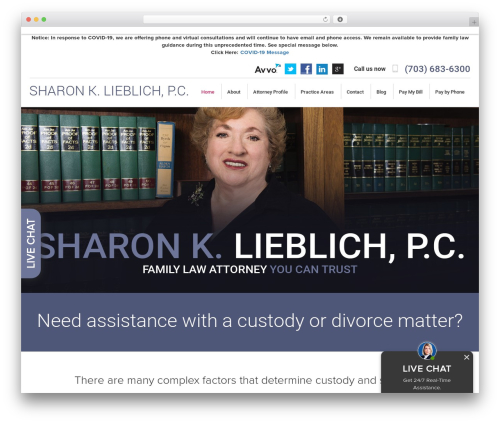 Law Firm Sites business WordPress theme - lieblichlaw.com