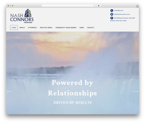 Lawyers WordPress page theme - nashconnors.com