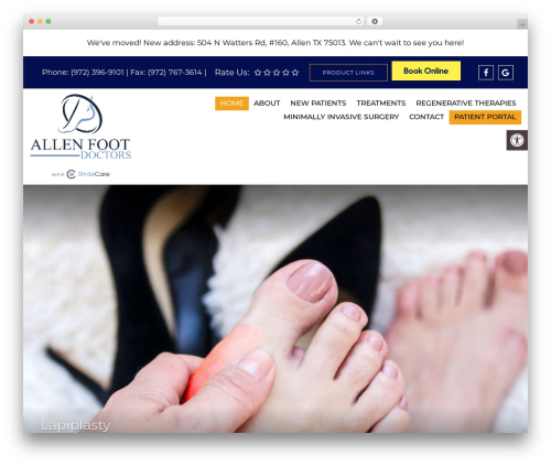 Parent Theme WordPress theme - allenfootdoctor.com