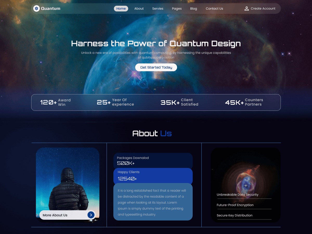 Quantum Computing WordPress blog theme by Creta Themes
