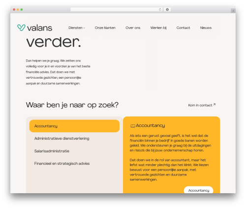Sitework Wordpress premium WordPress theme - valans.nl