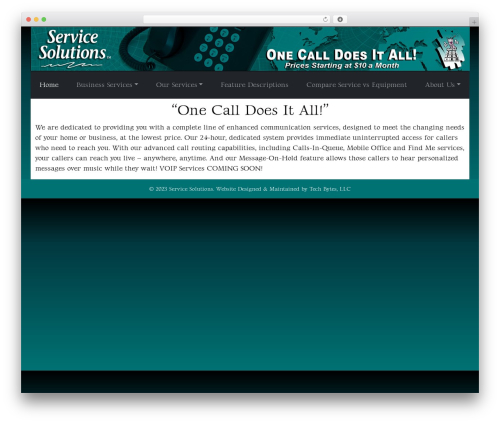 Tech Bytes WordPress theme design - servicesol.com