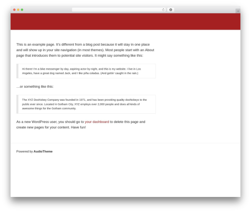 Theme WordPress Wayfarer - two-of-five.com