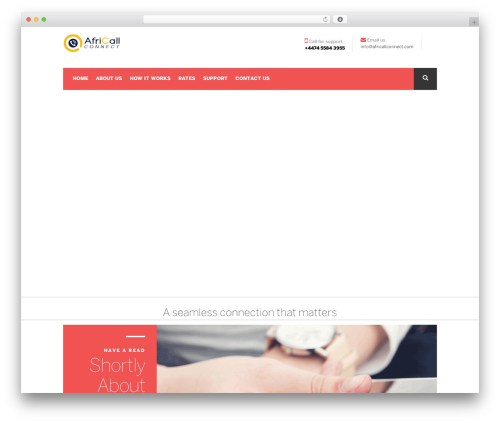 WordPress theme Zero - africallconnect.com