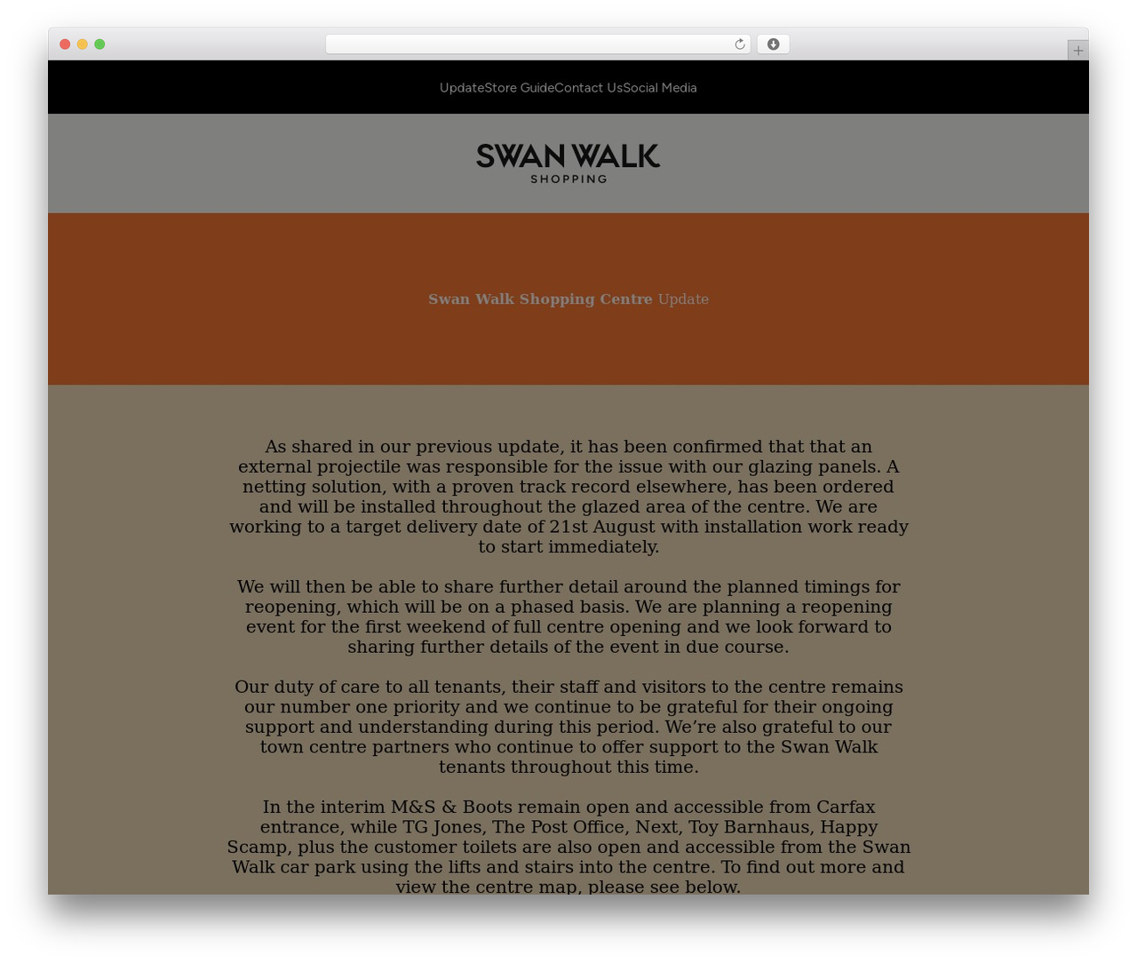 Blocksy top WordPress theme - swanwalkshopping.co.uk