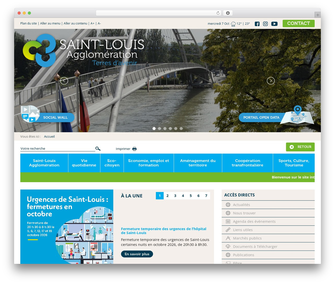 CA3F theme WordPress - agglo-saint-louis.fr
