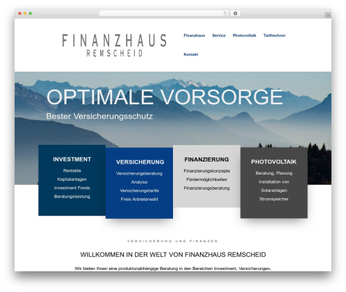Divi WP theme - finanzhaus.com