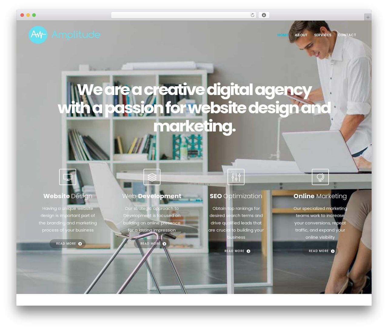 EasyWeb theme WordPress - amplitudeweb.com