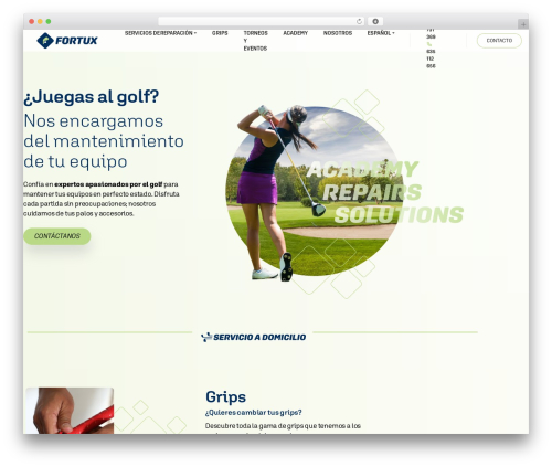 Gofo theme WordPress - fortuxgolf.com